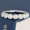 .54ctw Petite Old European Cut Diamond Bezel 7-Stone Band