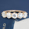 1.63ctw Old European Cut Diamond 5-Stone Band