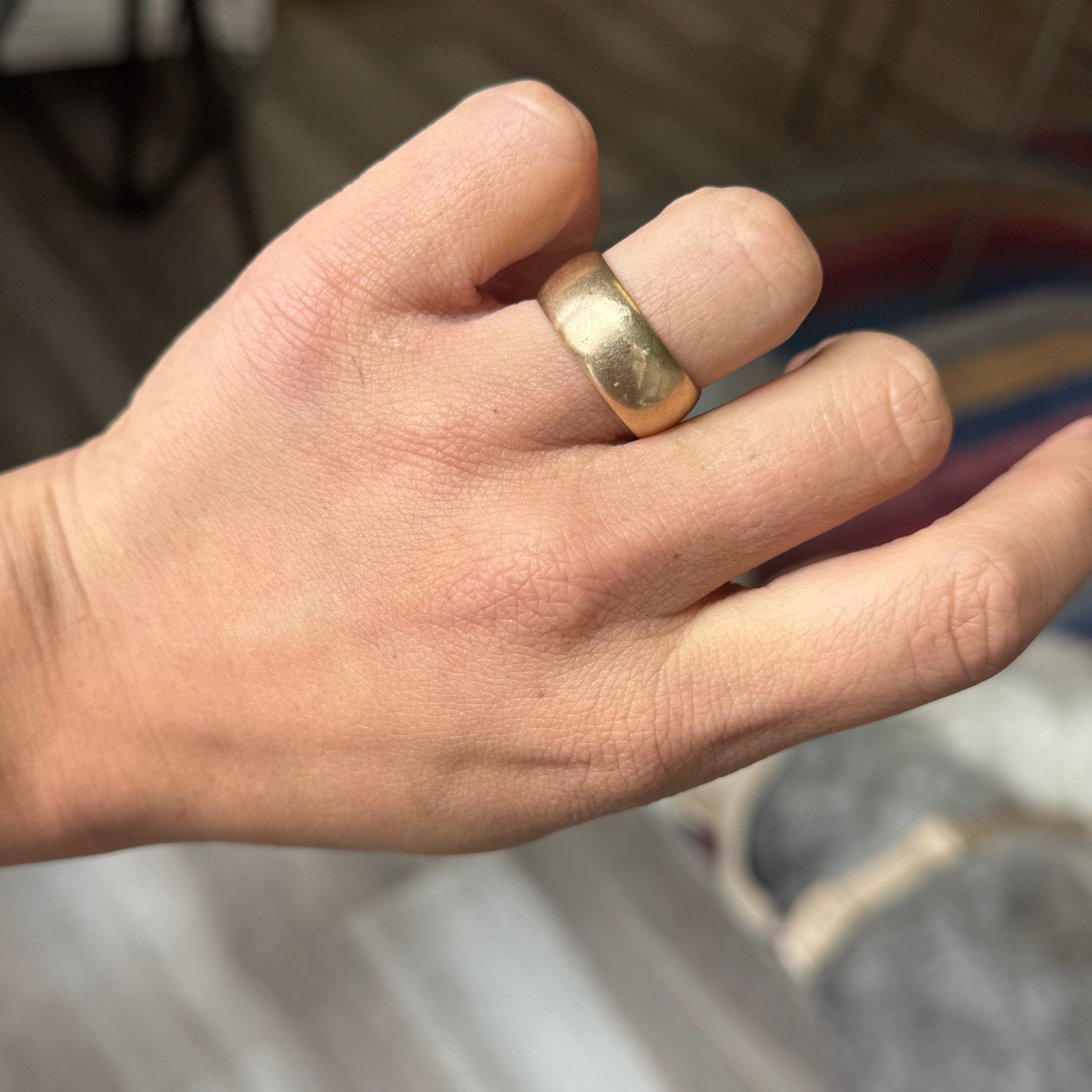 Vintage Wide Wedding Band, 8.90mm
