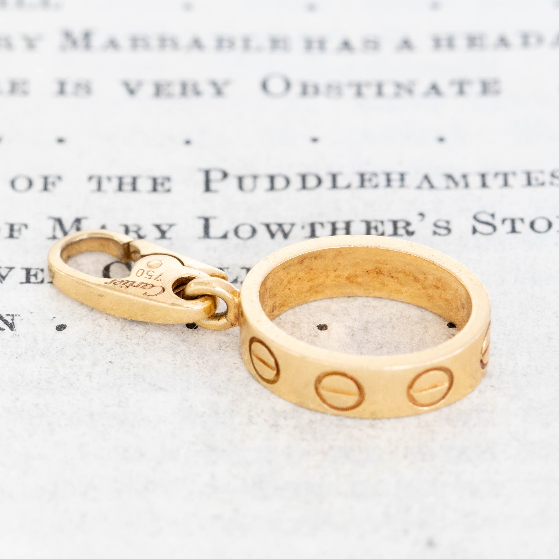 Vintage Love Bangle Charm, by Cartier
