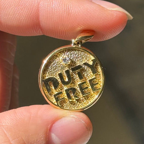 Vintage Duty Free Diamond Charm