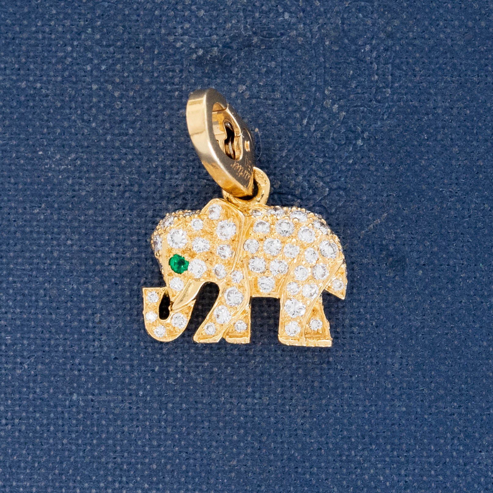 Vintage Diamond Pave Elephant Charm, by Cartier France