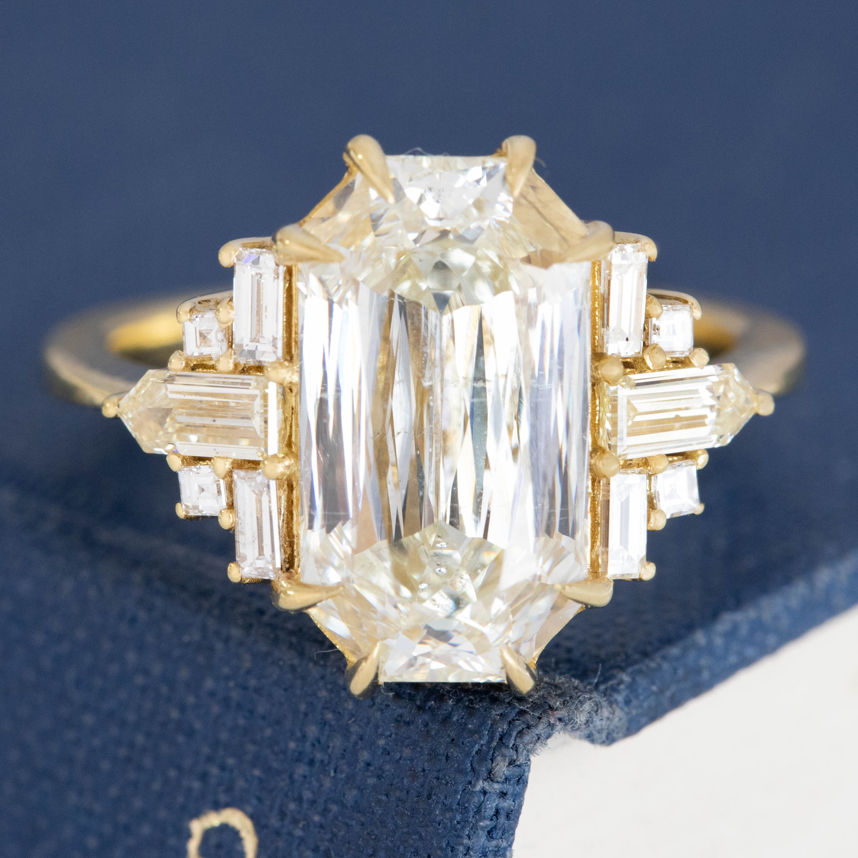 5.02ct Criss-Cut Diamond Ring