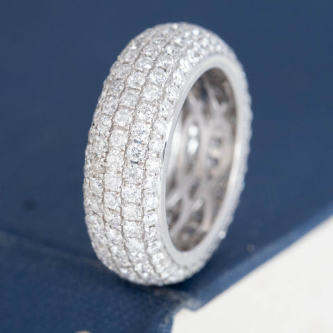 2.96ctw Diamond Pave Dome Eternity Band