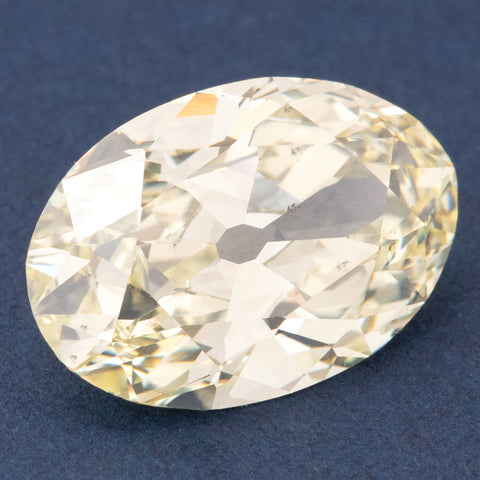 6.41ct Antique Oval Cut Diamond, GIA W-X SI1