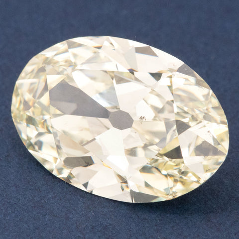 6.41ct Antique Oval Cut Diamond, GIA W-X SI1