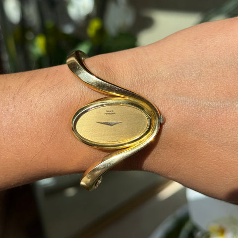 Vintage Oval Freeform Watch, by Girard Perregaux