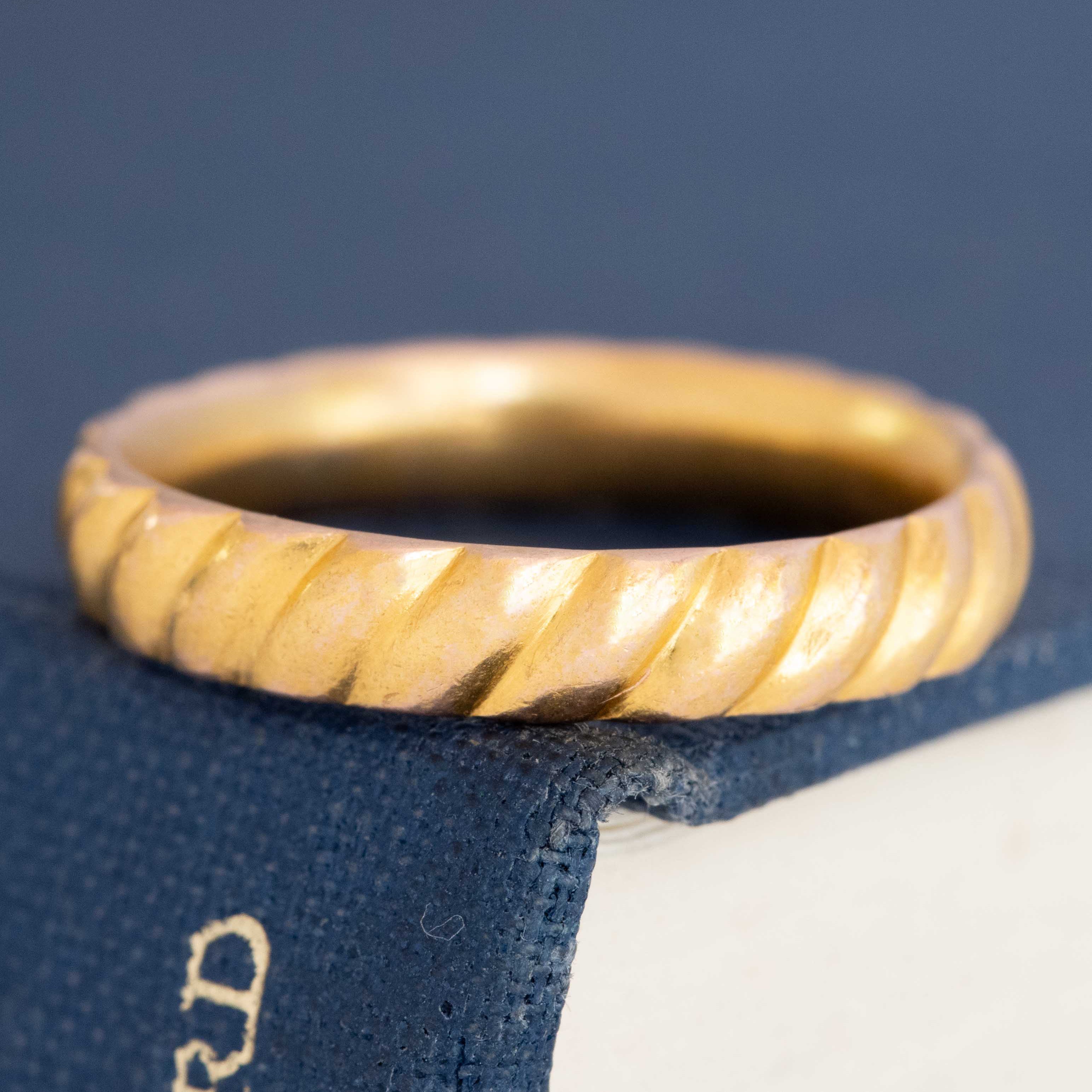 Antique Victorian Twist Wedding Band
