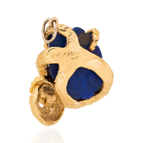 Vintage Serpent Lapis Pendant, by Cartier