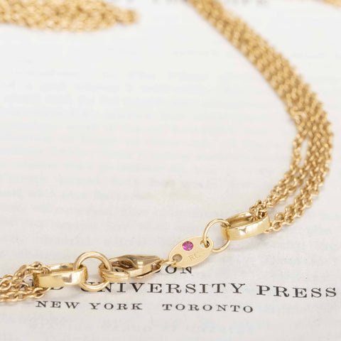 Horse Bit Motif Long Chain Necklace by Roberto Coin