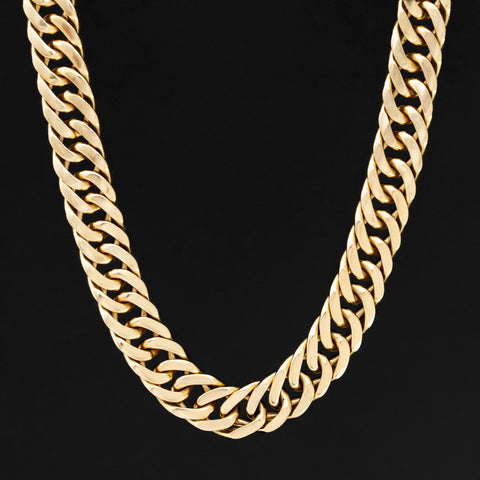 Vintage Flat Curb Link Chain, by Gucci c. 1980