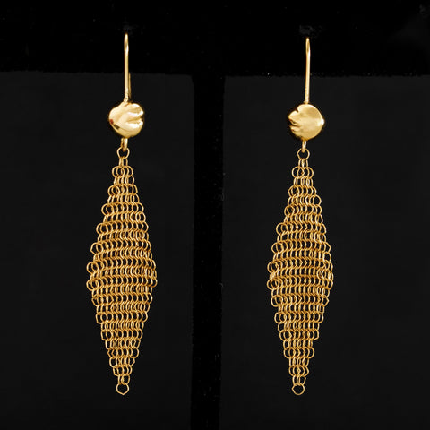 Vintage Mesh Drop Earrings Elsa Peretti for Tiffany & Co.