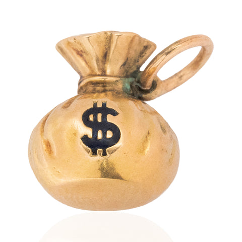 Vintage Money Bag Charm