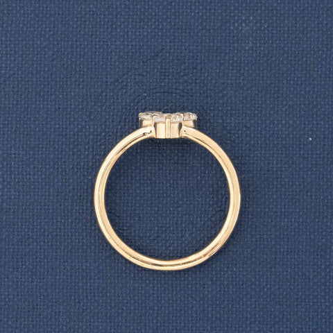.66ctw Old European Cut Diamond Trilogy Ring