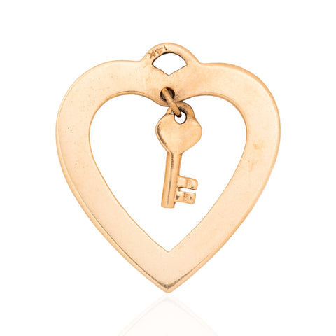 Vintage “Key to my Heart” Pendant