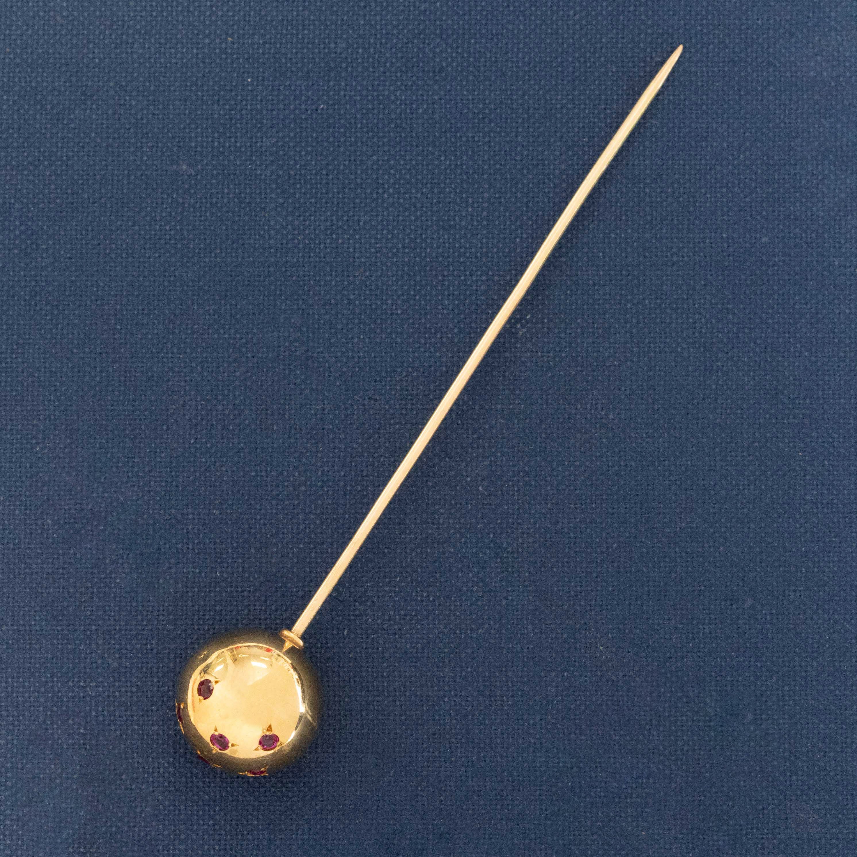 Vintage Ruby Sphere Hat Pin, by Van Cleef & Arpels