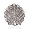 4.00ctw (est) Antique Diamond Scallop Shell Brooch/Pendant