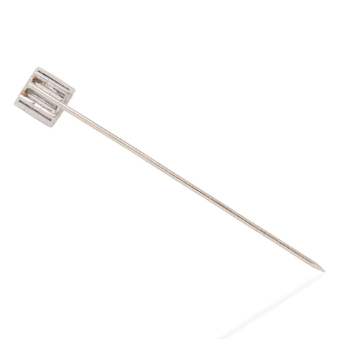1.56ctw Art Deco Baguette Cut Diamond Stick Pin