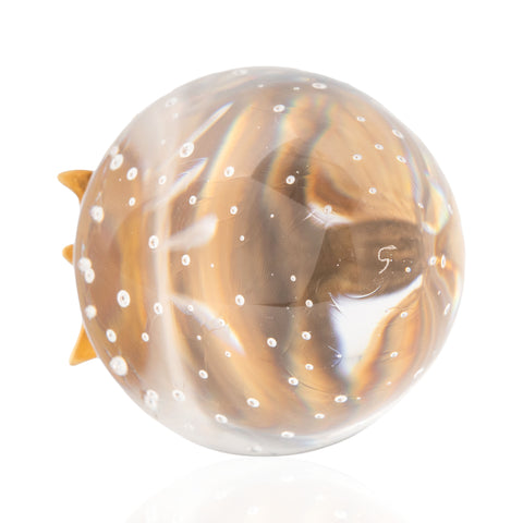 Strawberry Glass Pendant, by Steuban Glass