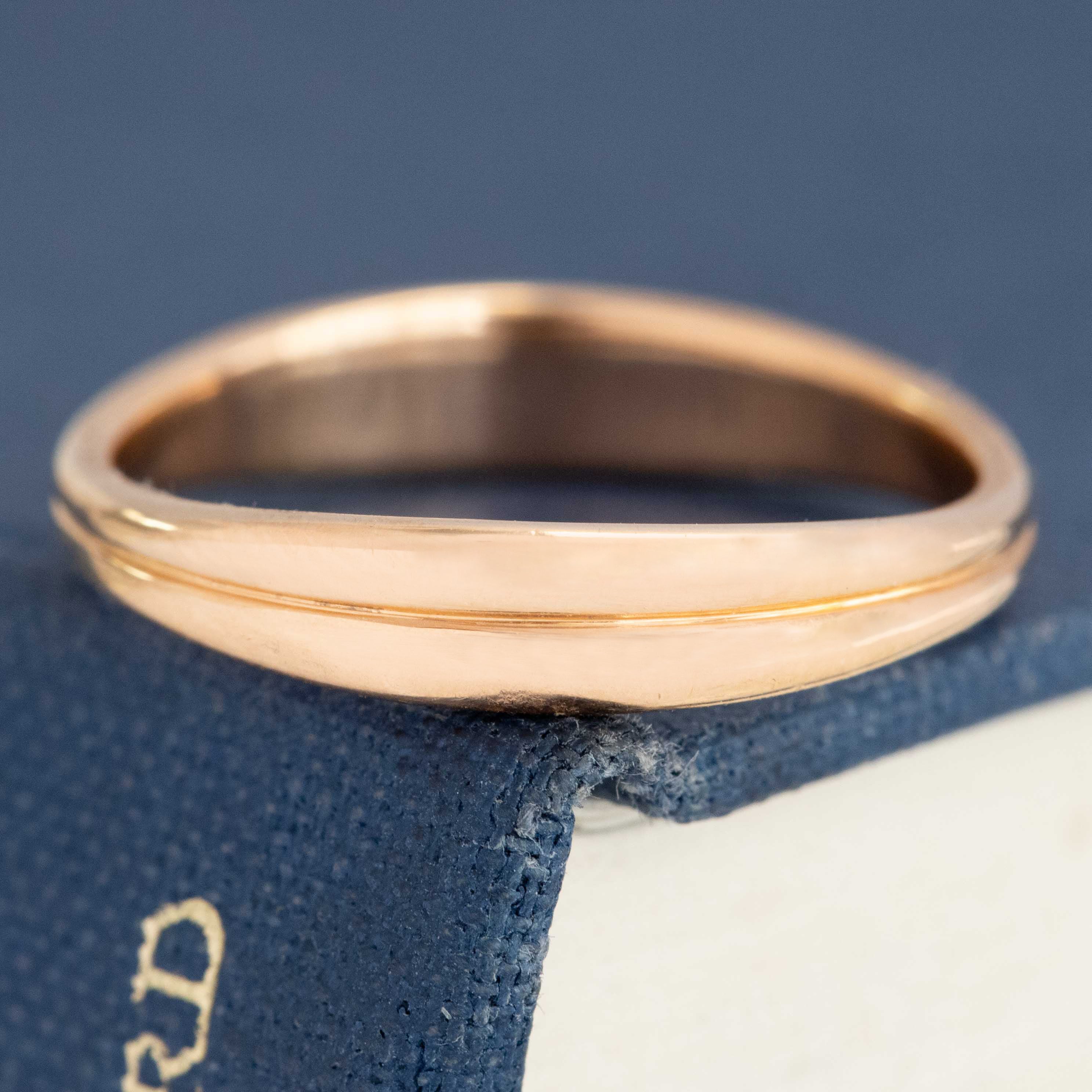 Tiffany vintage three-band interlocking gold ring in 18K