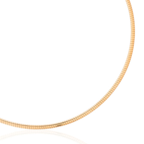 Vintage Two-Tone Omega Necklace, Italian