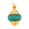 Chrysoprase Fluted Gold Charm, by Van Cleef & Arpels