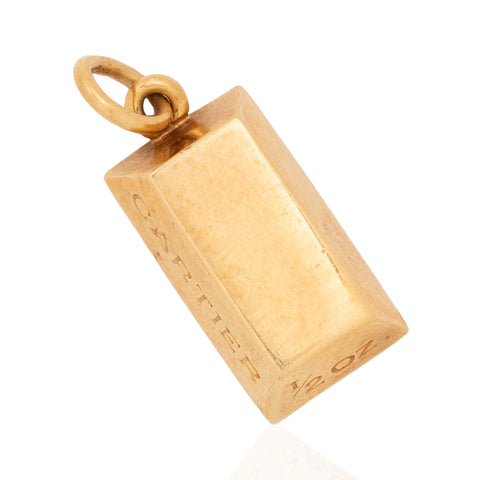 Vintage 1/2 oz Ingot Pendant, by Cartier