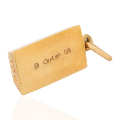 Vintage 1/2 oz Ingot Pendant, by Cartier