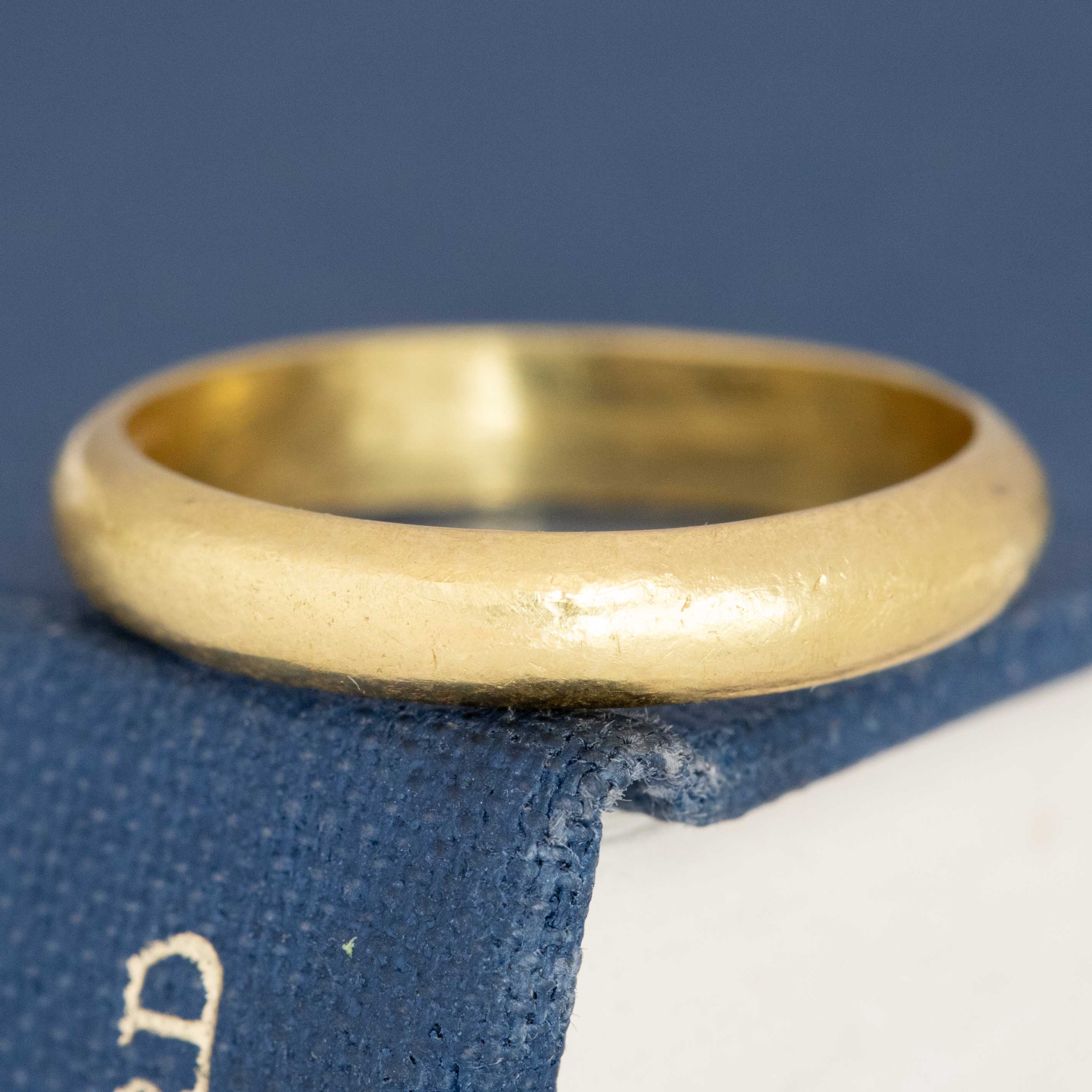 Vintage 22kt Wedding Band, 3.6mm