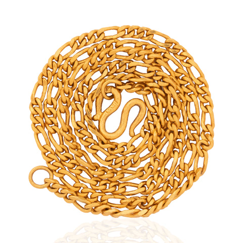 Vintage 24kt Figaro Chain Necklace