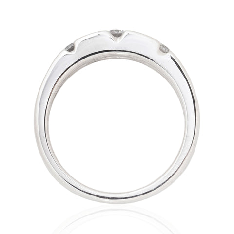 Vintage Baguette & Round Cut Diamond Band