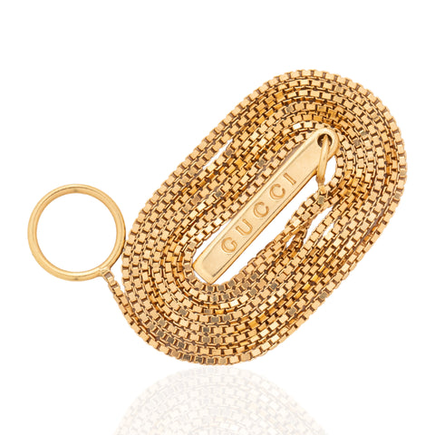 Gold Lariat Necklace, by Gucci