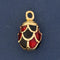 Vintage Enamel Egg Pendant