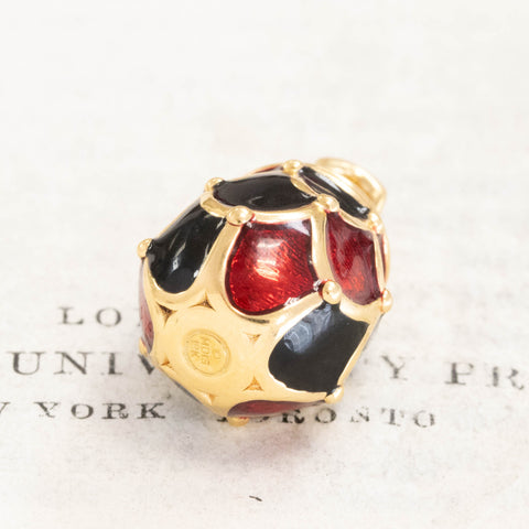 Vintage Enamel Egg Pendant