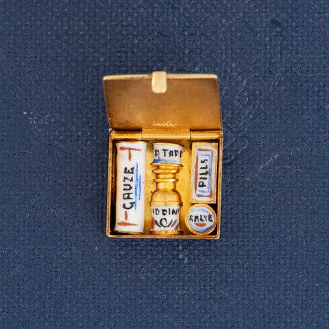 Vintage First Aid Kit Charm