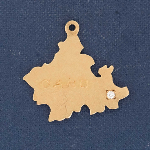 Vintage Diamond O‘ahu, Hawaii Charm