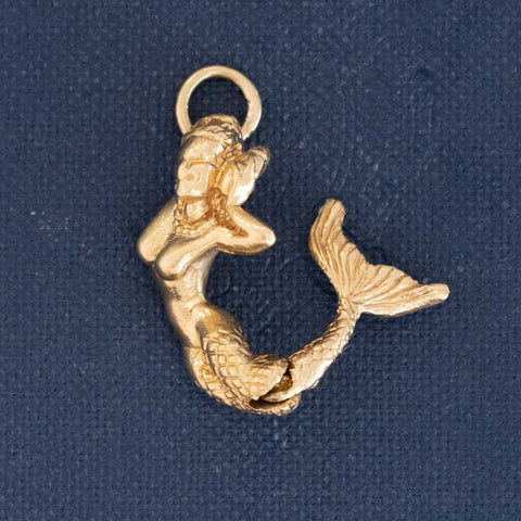 Vintage Articulating Mermaid Charm