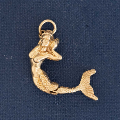 Vintage Articulating Mermaid Charm