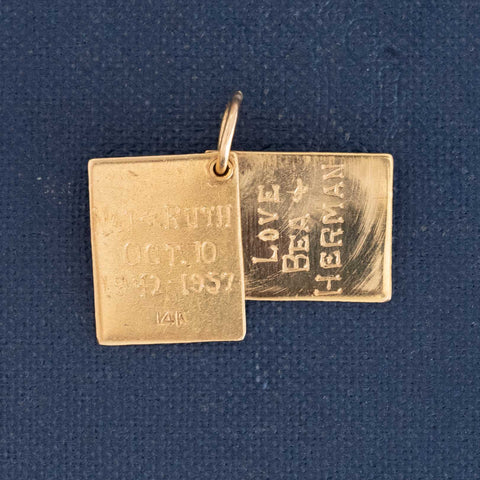 Vintage Marriage License Charm