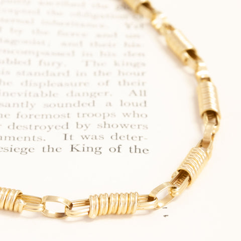 Vintage Coil Link Necklace