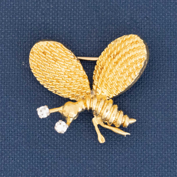 Vintage Diamond Bumble Bee Brooch, by Cartier