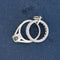 Vintage Diamond Wedding Set Charm