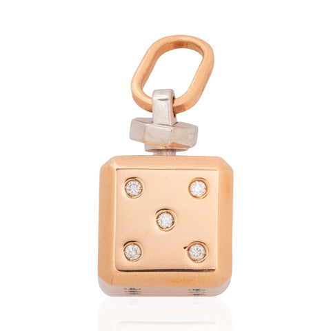 Vintage Diamond Die Pendant