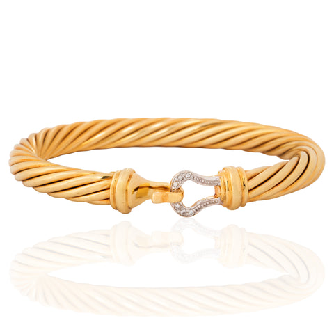 Vintage Diamond Hook Bracelet, by David Yurman