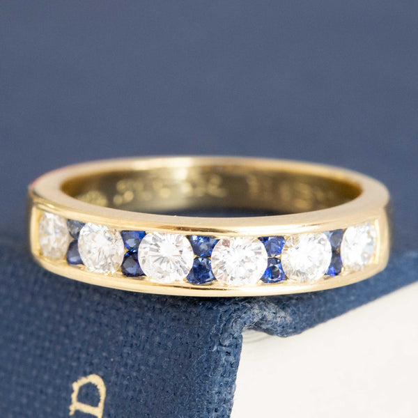 .66ctw Vintage Diamond & Sapphire Band, by Tiffany & Co.