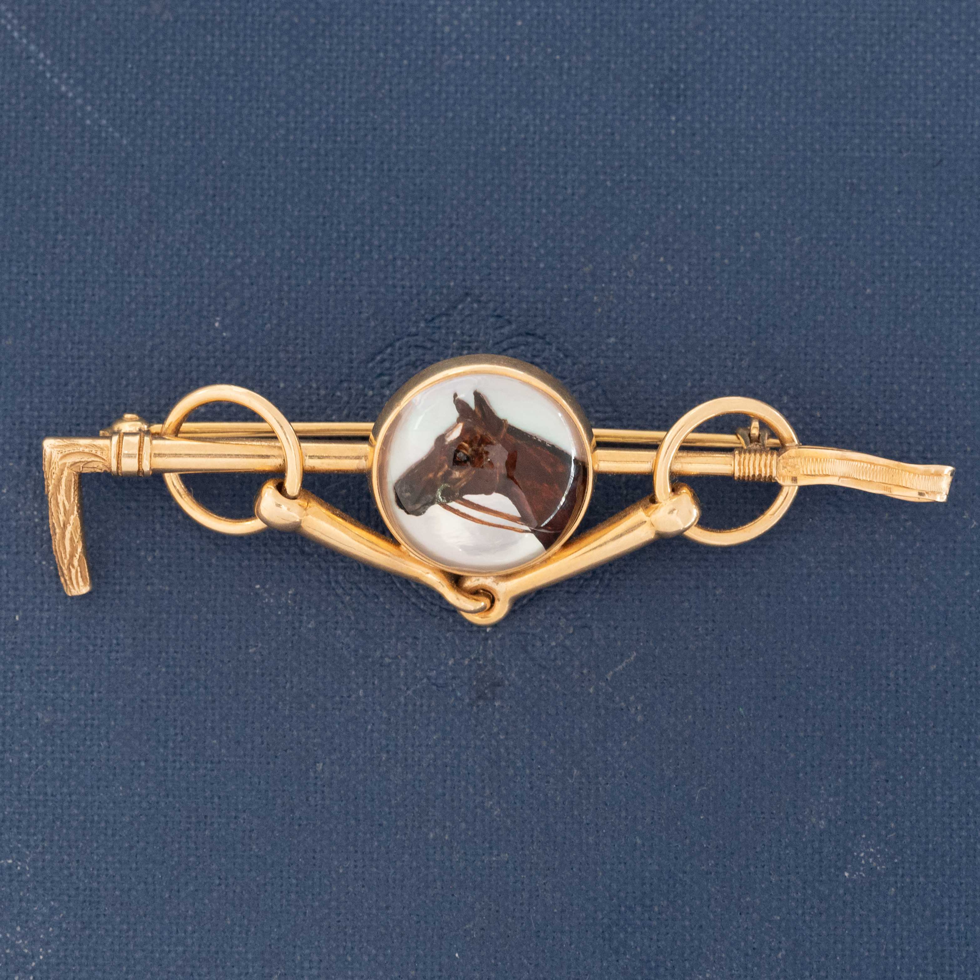 Vintage Essex Crystal Horse Brooch