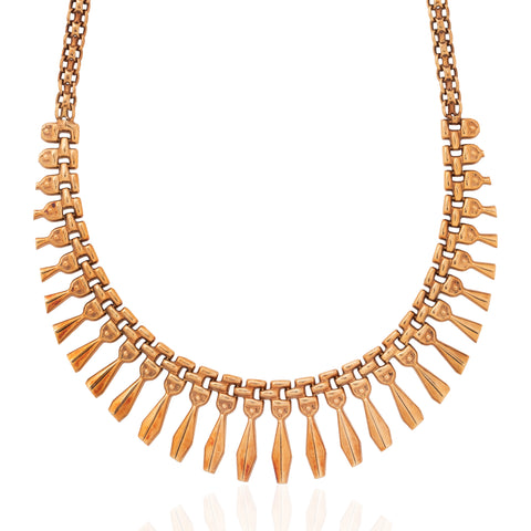 Vintage Fringe Drop Necklace, Italian