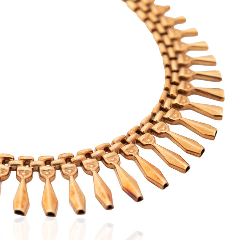 Vintage Fringe Drop Necklace, Italian