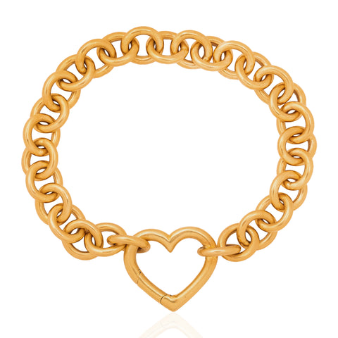 Vintage Heart Link Bracelet, by Tiffany & Co.