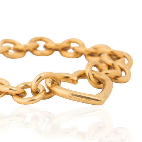 Vintage Heart Link Bracelet, by Tiffany & Co.